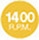 1400 rpm