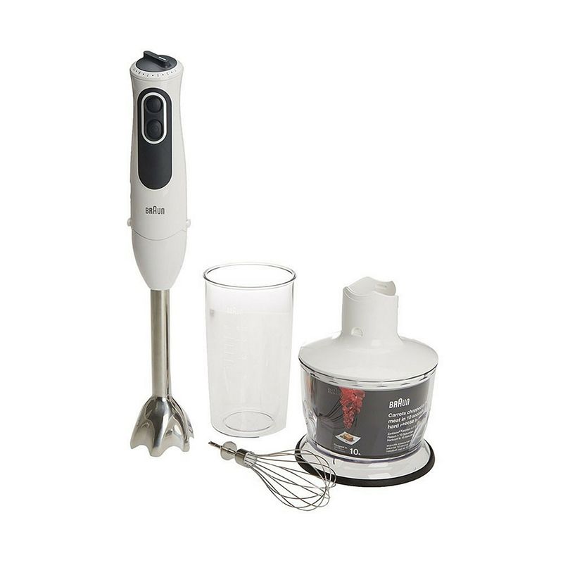 Braun  MQ3135WH SAUCE - Batidora de mano, 750 watios, brazo acero inoxidable, velocidad variable