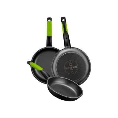 CONJUNTO DE SARTENES MONIX GREEN 18-22-26 CM ANTIADHERENTES M481241