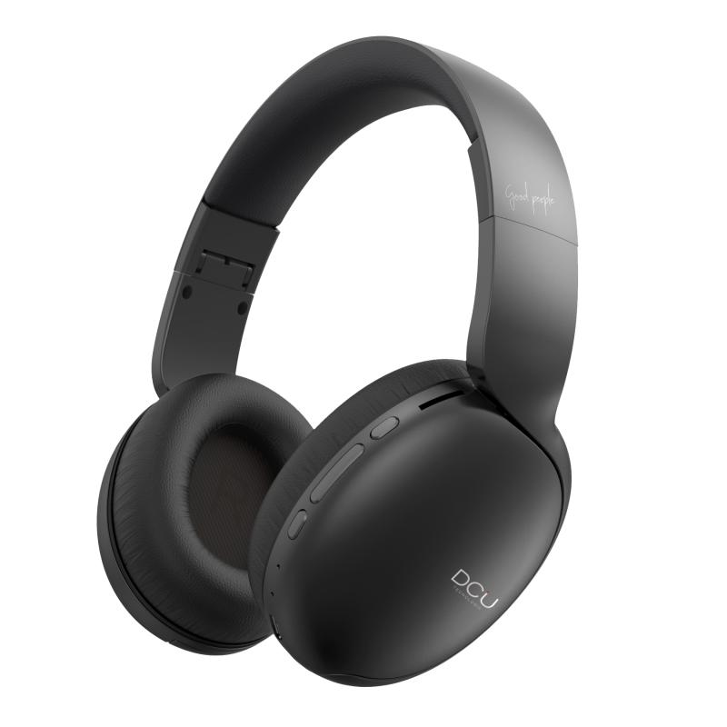 Auriculares DCU Bluetooth plegables multifunción negros