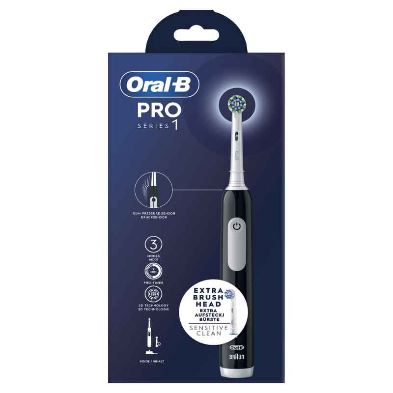 DENTAL ORALB PRO1 ROSA, NEGRO Y AZUL