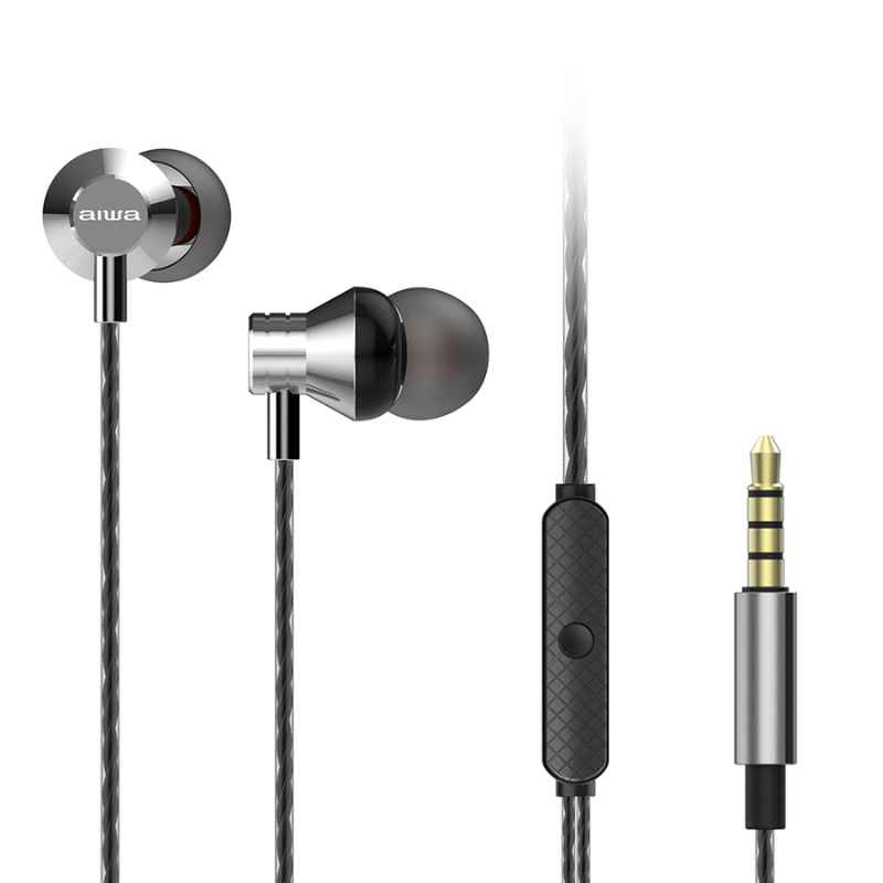 AURICULARES AIWA ESTM50BK CONEX 3,5 MICRO NEGRO, ROJO, PLATA Y BLANCO