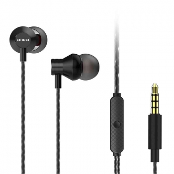 AURICULARES AIWA ESTM50BK CONEX 3,5 MICRO NEGRO, ROJO, PLATA Y BLANCO